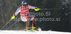 Kalle Palander of Finland skiing in first run of Men slalom race of Audi FIS alpine skiing World Cup 2010-2011 in Kranjska Gora, Slovenia. Men slalom race of FIS alpine skiing World Championships, was held on Sunday, 6th of March 2011, in Kranjska Gora, Slovenia.

