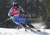 Oscar Andersson of Sweden skiing in first run of Men slalom race of Audi FIS alpine skiing World Cup 2010-2011 in Kranjska Gora, Slovenia. Men slalom race of FIS alpine skiing World Championships, was held on Sunday, 6th of March 2011, in Kranjska Gora, Slovenia.
