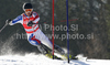 Alexander Khoroshilov of Russia skiing in first run of Men slalom race of Audi FIS alpine skiing World Cup 2010-2011 in Kranjska Gora, Slovenia. Men slalom race of FIS alpine skiing World Championships, was held on Sunday, 6th of March 2011, in Kranjska Gora, Slovenia.
