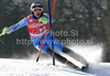 Calle Lindh of Sweden skiing in first run of Men slalom race of Audi FIS alpine skiing World Cup 2010-2011 in Kranjska Gora, Slovenia. Men slalom race of FIS alpine skiing World Championships, was held on Sunday, 6th of March 2011, in Kranjska Gora, Slovenia.
