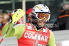 Philipp Schmid of Germany reacts in finish of second run of Men slalom race of Audi FIS alpine skiing World Cup 2010-2011 in Kranjska Gora, Slovenia. Men slalom race of FIS alpine skiing World Championships, was held on Sunday, 6th of March 2011, in Kranjska Gora, Slovenia.
