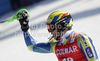 Mitja Valencic of Slovenia reacts in finish of second run of Men slalom race of Audi FIS alpine skiing World Cup 2010-2011 in Kranjska Gora, Slovenia. Men slalom race of FIS alpine skiing World Championships, was held on Sunday, 6th of March 2011, in Kranjska Gora, Slovenia.
