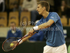 Jarkko Nieminen of Finland during match of Davis Cup between Slovenia and Finland. Match between Jarkko Nieminen of Finland and Blaz Kavcic of Slovenia was held in Tivoli Arena in Ljubljana, Slovenia, on Sunday, 6th of March 2011.

