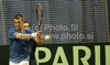 Jarkko Nieminen of Finland during match of Davis Cup between Slovenia and Finland. Match between Jarkko Nieminen of Finland and Blaz Kavcic of Slovenia was held in Tivoli Arena in Ljubljana, Slovenia, on Sunday, 6th of March 2011.

