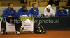 Finnish team during match of Davis Cup between Slovenia and Finland. Match between Micke Kontinen of Finland and Gregor Zemlja of Slovenia was held in Tivoli Arena in Ljubljana, Slovenia, on Sunday, 6th of March 2011.
