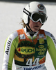 Isabelle Stiepel of Germany reacts in finish of Women super-g race of Audi FIS alpine skiing World Cup 2010-2011 in Tarvisio, Italy. Women super-g race of Audi FIS alpine skiing World Cup 2010-2011, was held on Sunday, 6th of March 2011, in Tarvisio, Italy.
