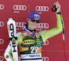 Maria Riesch of Germany celebrates her medal won in Women super-g race of Audi FIS alpine skiing World Cup 2010-2011 in Tarvisio, Italy. Women super-g race of Audi FIS alpine skiing World Cup 2010-2011, was held on Sunday, 6th of March 2011, in Tarvisio, Italy.
