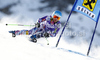 Julia Mancuso of USA skiing in first run of women giant slalom race of Audi FIS Alpine skiing World cup in Soelden, Austria. First race of season 2011-2012 was held on Rettenbach glacier above Soelden, Austria, on Saturday, 22nd of October 2011.
