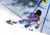Lara Gut of Switzerland skiing in first run of women giant slalom race of Audi FIS Alpine skiing World cup in Soelden, Austria. First race of season 2011-2012 was held on Rettenbach glacier above Soelden, Austria, on Saturday, 22nd of October 2011.

