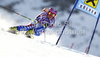 Marion Bertrand of France skiing in first run of women giant slalom race of Audi FIS Alpine skiing World cup in Soelden, Austria. First race of season 2011-2012 was held on Rettenbach glacier above Soelden, Austria, on Saturday, 22nd of October 2011.
