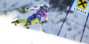 Ana Drev of Slovenia skiing in first run of women giant slalom race of Audi FIS Alpine skiing World cup in Soelden, Austria. First race of season 2011-2012 was held on Rettenbach glacier above Soelden, Austria, on Saturday, 22nd of October 2011.
