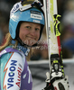 Tanja Poutiainen of Finland reacts in finish of first run of women giant slalom race of Audi FIS Alpine skiing World cup in Soelden, Austria. First race of season 2011-2012 was held on Rettenbach glacier above Soelden, Austria, on Saturday, 22nd of October 2011.
