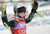 Second placed Viktoria Rebensburg of Germany reacts in finish of second run of women giant slalom race of Audi FIS Alpine skiing World cup in Soelden, Austria. First race of season 2011-2012 was held on Rettenbach glacier above Soelden, Austria, on Saturday, 22nd of October 2011.
