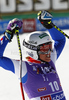 Taina Barioz of France reacts in finish of second run of women giant slalom race of Audi FIS Alpine skiing World cup in Soelden, Austria. First race of season 2011-2012 was held on Rettenbach glacier above Soelden, Austria, on Saturday, 22nd of October 2011.
