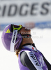 Maria Hoefl-Riesch of Germany reacts in finish of second run of women giant slalom race of Audi FIS Alpine skiing World cup in Soelden, Austria. First race of season 2011-2012 was held on Rettenbach glacier above Soelden, Austria, on Saturday, 22nd of October 2011.

