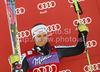 Second placed Viktoria Rebensburg of Germany celebrates her medal won in women giant slalom race of Audi FIS Alpine skiing World cup in Soelden, Austria. First race of season 2011-2012 was held on Rettenbach glacier above Soelden, Austria, on Saturday, 22nd of October 2011.
