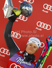 Second placed Viktoria Rebensburg of Germany celebrates her medal won in women giant slalom race of Audi FIS Alpine skiing World cup in Soelden, Austria. First race of season 2011-2012 was held on Rettenbach glacier above Soelden, Austria, on Saturday, 22nd of October 2011.
