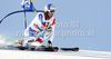 Carlo Janka of Switzerland skiing in first run of men giant slalom race of Audi FIS Alpine skiing World cup in Soelden, Austria. First race of men season 2011-2012 was held on Rettenbach glacier above Soelden, Austria, on Sunday, 23rd of October 2011.
