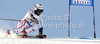 Philipp Schoerghofer of Austria skiing in first run of men giant slalom race of Audi FIS Alpine skiing World cup in Soelden, Austria. First race of men season 2011-2012 was held on Rettenbach glacier above Soelden, Austria, on Sunday, 23rd of October 2011.
