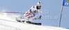 Romed Baumann of Austria skiing in first run of men giant slalom race of Audi FIS Alpine skiing World cup in Soelden, Austria. First race of men season 2011-2012 was held on Rettenbach glacier above Soelden, Austria, on Sunday, 23rd of October 2011.

