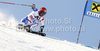 Didier Cuche of Switzerland skiing in first run of men giant slalom race of Audi FIS Alpine skiing World cup in Soelden, Austria. First race of men season 2011-2012 was held on Rettenbach glacier above Soelden, Austria, on Sunday, 23rd of October 2011.
