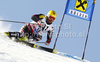 Ivica Kostelic of Croatia skiing in first run of men giant slalom race of Audi FIS Alpine skiing World cup in Soelden, Austria. First race of men season 2011-2012 was held on Rettenbach glacier above Soelden, Austria, on Sunday, 23rd of October 2011.
