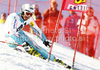 Marcus Sandell of Finland skiing in first run of men giant slalom race of Audi FIS Alpine skiing World cup in Soelden, Austria. First race of men season 2011-2012 was held on Rettenbach glacier above Soelden, Austria, on Sunday, 23rd of October 2011.
