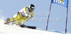 Truls Ove Karlsen of Norway skiing in first run of men giant slalom race of Audi FIS Alpine skiing World cup in Soelden, Austria. First race of men season 2011-2012 was held on Rettenbach glacier above Soelden, Austria, on Sunday, 23rd of October 2011.
