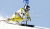 Truls Ove Karlsen of Norway skiing in first run of men giant slalom race of Audi FIS Alpine skiing World cup in Soelden, Austria. First race of men season 2011-2012 was held on Rettenbach glacier above Soelden, Austria, on Sunday, 23rd of October 2011.
