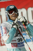 Kalle Palander of Finland reacts in finish of first run of men giant slalom race of Audi FIS Alpine skiing World cup in Soelden, Austria. First race of men season 2011-2012 was held on Rettenbach glacier above Soelden, Austria, on Sunday, 23rd of October 2011.
