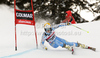 Jon Olsson of Sweden skiing in the first run of Men giant slalom race of Audi FIS alpine skiing World Cup in Alta Badia, Italy. Giant slalom race of Men Audi FIS Alpine skiing World Cup 2011 / 2012, was held on Sunday, 18th of December 2011, on Gran Risa course in Alta Badia, Italy.
