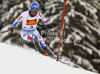 Jean Baptiste Grange of France skiing in first run of men slalom race of Audi FIS Alpine skiing World cup in Alta Badia, Italy. Men slalom race of Audi FIS Alpine skiing World cup was held on Gran Risa course in Alta Badia, Italy on Monday, 19th of December 2011.
