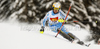Mattias Hargin of Sweden skiing in first run of men slalom race of Audi FIS Alpine skiing World cup in Alta Badia, Italy. Men slalom race of Audi FIS Alpine skiing World cup was held on Gran Risa course in Alta Badia, Italy on Monday, 19th of December 2011.
