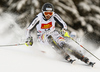 Felix Neureuther of Germany skiing in first run of men slalom race of Audi FIS Alpine skiing World cup in Alta Badia, Italy. Men slalom race of Audi FIS Alpine skiing World cup was held on Gran Risa course in Alta Badia, Italy on Monday, 19th of December 2011.
