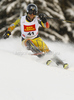 Paul Stutz of Canada skiing in first run of men slalom race of Audi FIS Alpine skiing World cup in Alta Badia, Italy. Men slalom race of Audi FIS Alpine skiing World cup was held on Gran Risa course in Alta Badia, Italy on Monday, 19th of December 2011.
