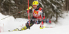 Ivica Kostelic of Croatia skiing in first run of men slalom race of Audi FIS Alpine skiing World cup in Alta Badia, Italy. Men slalom race of Audi FIS Alpine skiing World cup was held on Gran Risa course in Alta Badia, Italy on Monday, 19th of December 2011.
