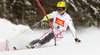Marcel Hirscher of Austria skiing in first run of men slalom race of Audi FIS Alpine skiing World cup in Alta Badia, Italy. Men slalom race of Audi FIS Alpine skiing World cup was held on Gran Risa course in Alta Badia, Italy on Monday, 19th of December 2011.
