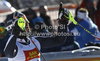 Third placed Felix Neureuther of Germany reacts in finish of second run of men slalom race of Audi FIS Alpine skiing World cup in Alta Badia, Italy. Men slalom race of Audi FIS Alpine skiing World cup was held on Gran Risa course in Alta Badia, Italy on Monday, 19th of December 2011.

