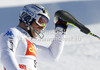 Second placed Giuliano Razzoli of Italy reacts in finish of second run of men slalom race of Audi FIS Alpine skiing World cup in Alta Badia, Italy. Men slalom race of Audi FIS Alpine skiing World cup was held on Gran Risa course in Alta Badia, Italy on Monday, 19th of December 2011.
