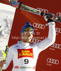 Second placed Giuliano Razzoli of Italy celebrates his medal won in men slalom race of Audi FIS Alpine skiing World cup in Alta Badia, Italy. Men slalom race of Audi FIS Alpine skiing World cup was held on Gran Risa course in Alta Badia, Italy on Monday, 19th of December 2011.
