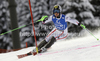 Kathrin Zettel of Austria skiing in first run of women slalom race of Audi FIS Alpine skiing World cup in Flachau, Austria. Women slalom race of Audi FIS Alpine skiing World cup, which replaced canceled Levi race, was held in Flachau, Austria on Tuesday, 20th of December 2011.
