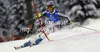 Maria Hoefl-Riesch of Germany skiing in first run of women slalom race of Audi FIS Alpine skiing World cup in Flachau, Austria. Women slalom race of Audi FIS Alpine skiing World cup, which replaced canceled Levi race, was held in Flachau, Austria on Tuesday, 20th of December 2011.
