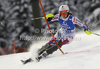 Nastasia Noens of France skiing in first run of women slalom race of Audi FIS Alpine skiing World cup in Flachau, Austria. Women slalom race of Audi FIS Alpine skiing World cup, which replaced canceled Levi race, was held in Flachau, Austria on Tuesday, 20th of December 2011.

