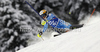 Frida Hansdotter of Sweden skiing in first run of women slalom race of Audi FIS Alpine skiing World cup in Flachau, Austria. Women slalom race of Audi FIS Alpine skiing World cup, which replaced canceled Levi race, was held in Flachau, Austria on Tuesday, 20th of December 2011.
