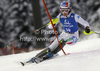 Manuela Moelgg of Italy skiing in first run of women slalom race of Audi FIS Alpine skiing World cup in Flachau, Austria. Women slalom race of Audi FIS Alpine skiing World cup, which replaced canceled Levi race, was held in Flachau, Austria on Tuesday, 20th of December 2011.
