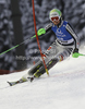 Fanny Chmelar of Germany skiing in first run of women slalom race of Audi FIS Alpine skiing World cup in Flachau, Austria. Women slalom race of Audi FIS Alpine skiing World cup, which replaced canceled Levi race, was held in Flachau, Austria on Tuesday, 20th of December 2011.
