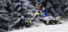 Christina Geiger of Germany skiing in first run of women slalom race of Audi FIS Alpine skiing World cup in Flachau, Austria. Women slalom race of Audi FIS Alpine skiing World cup, which replaced canceled Levi race, was held in Flachau, Austria on Tuesday, 20th of December 2011.

