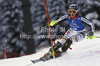 Christina Geiger of Germany skiing in first run of women slalom race of Audi FIS Alpine skiing World cup in Flachau, Austria. Women slalom race of Audi FIS Alpine skiing World cup, which replaced canceled Levi race, was held in Flachau, Austria on Tuesday, 20th of December 2011.
