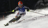 Veronika Staber of Germany skiing in first run of women slalom race of Audi FIS Alpine skiing World cup in Flachau, Austria. Women slalom race of Audi FIS Alpine skiing World cup, which replaced canceled Levi race, was held in Flachau, Austria on Tuesday, 20th of December 2011.

