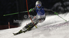 Barbara Wirth of Germany skiing in first run of women slalom race of Audi FIS Alpine skiing World cup in Flachau, Austria. Women slalom race of Audi FIS Alpine skiing World cup, which replaced canceled Levi race, was held in Flachau, Austria on Tuesday, 20th of December 2011.
